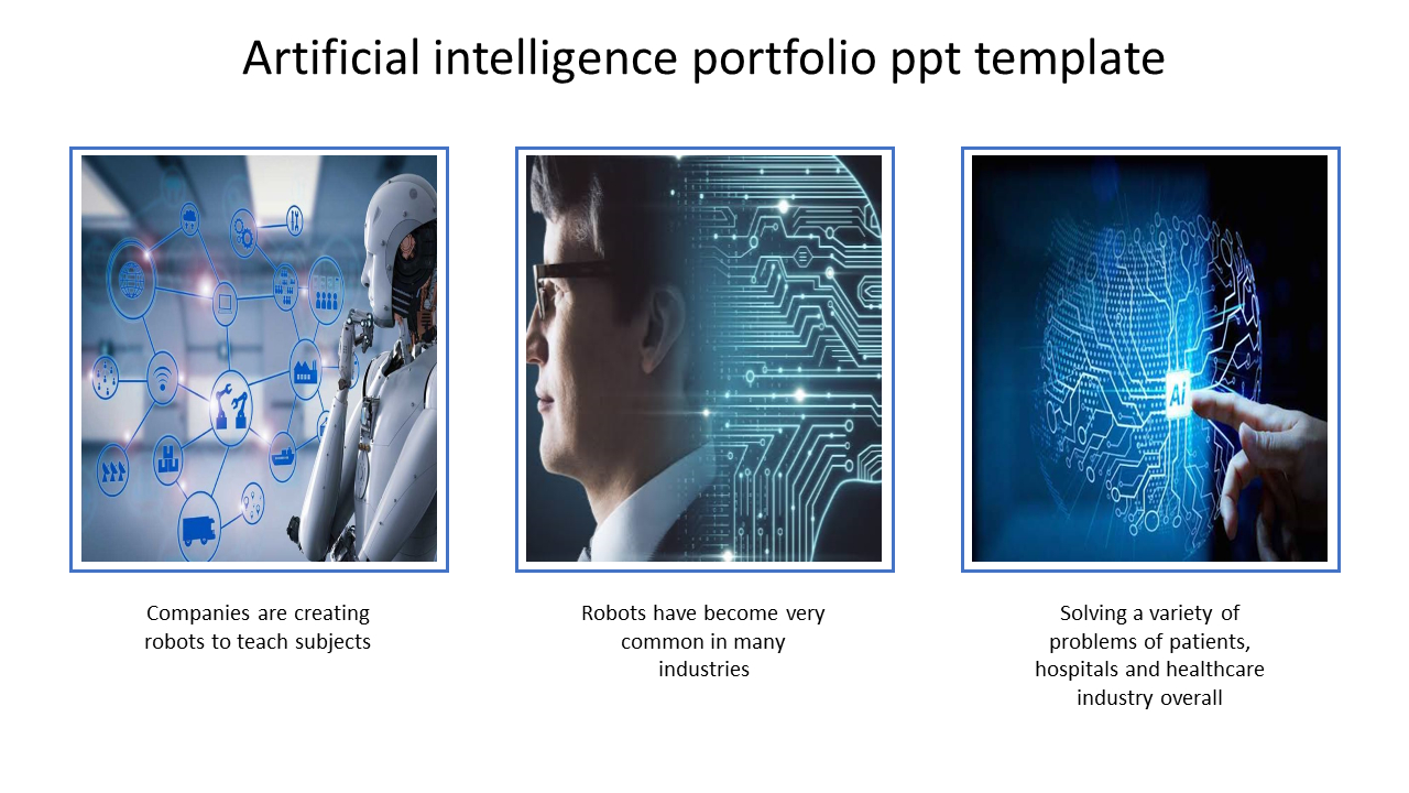 A Three Noded Portfolio Ppt Template Within Radiology Powerpoint Template
