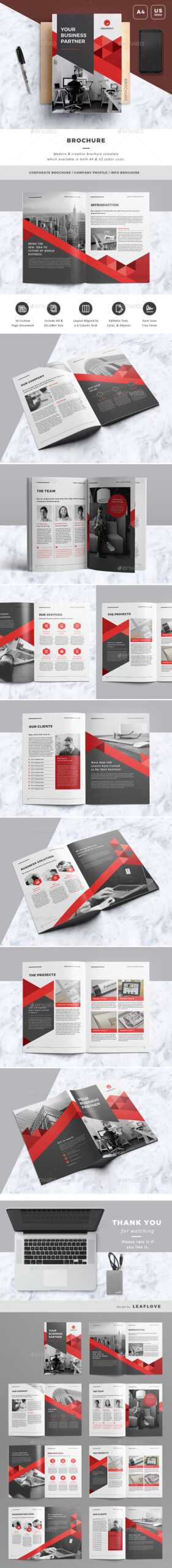 A4 Brochure Templates From Graphicriver With Letter Size Brochure Template