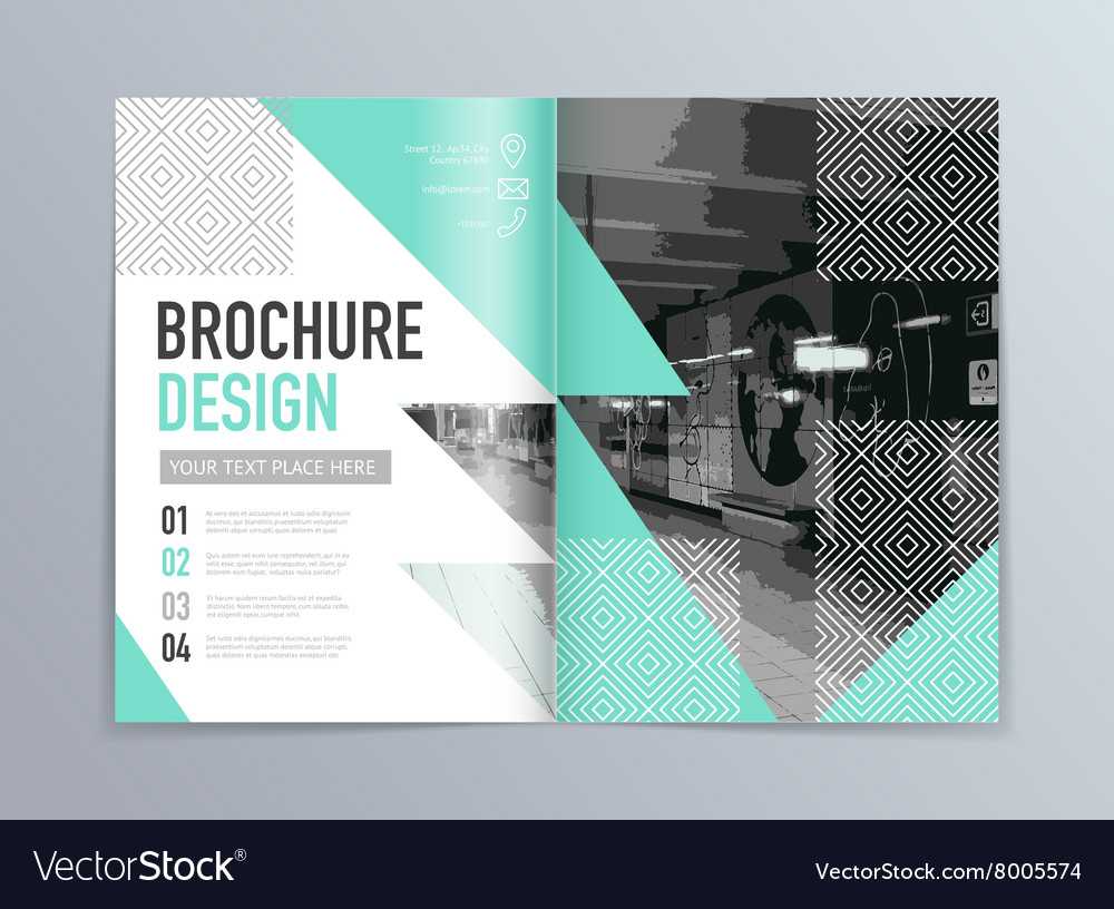 Abstract Brochure Design Template In A4 Size Throughout Engineering Brochure Templates Free Download