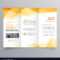 Abstract Orange Trifold Creative Brochure Design Inside Creative Brochure Templates Free Download