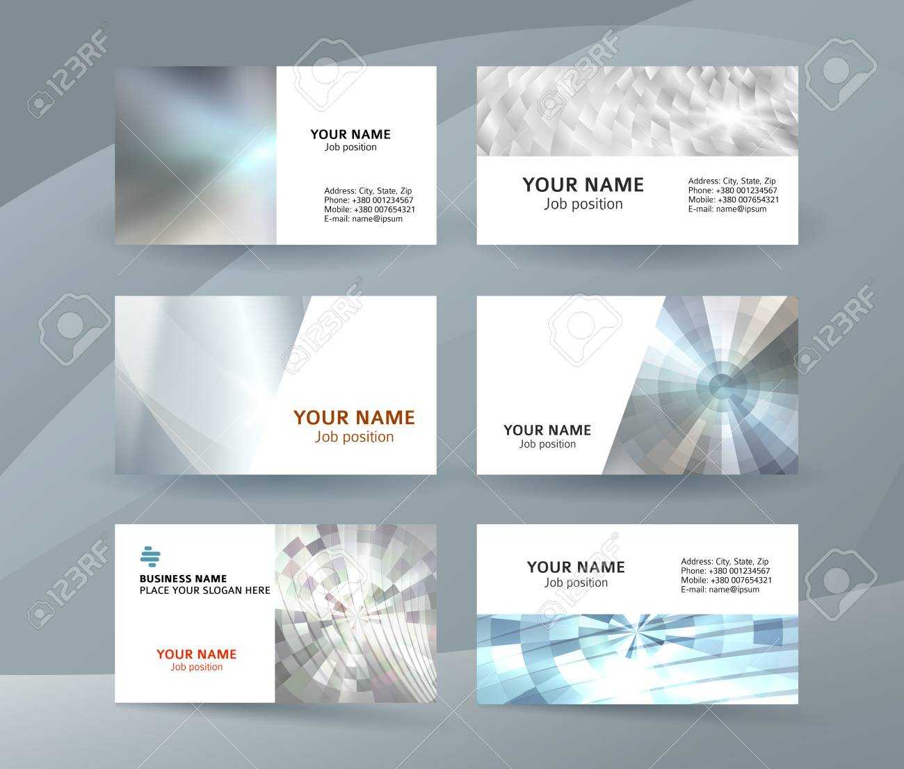Abstract Professional And Designer Business Card One Sided Template.. Inside One Sided Brochure Template