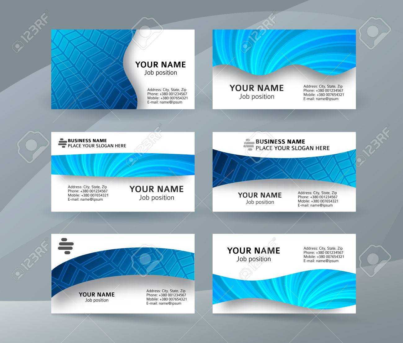 Abstract Professional And Designer Business Card One Sided Template.. Throughout One Sided Brochure Template
