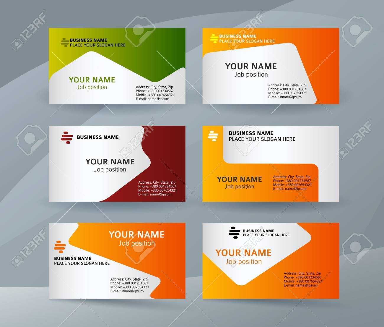 Abstract Professional And Designer Business Card Template Or.. With Designer Visiting Cards Templates