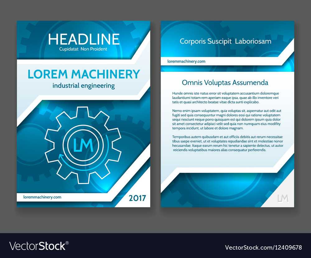 Abstract Technology Brochure Template Modern In Technical Brochure Template