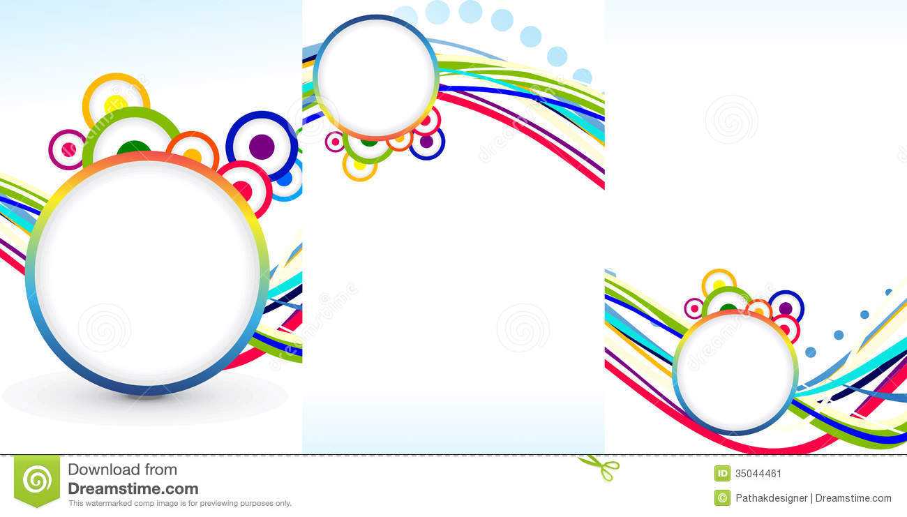 Abstract Tri Fold Brochure Template Stock Vector For Free Tri Fold Brochure Templates Microsoft Word