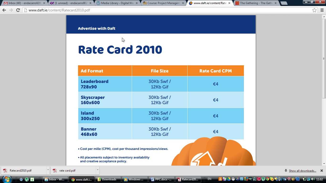 Advertisers | Digital Marketing Blog On Measurement With Advertising Rate Card Template