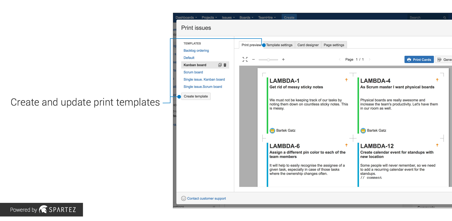 Agile Cards – Print Issues From Jira | Atlassian Marketplace Inside Agile Story Card Template