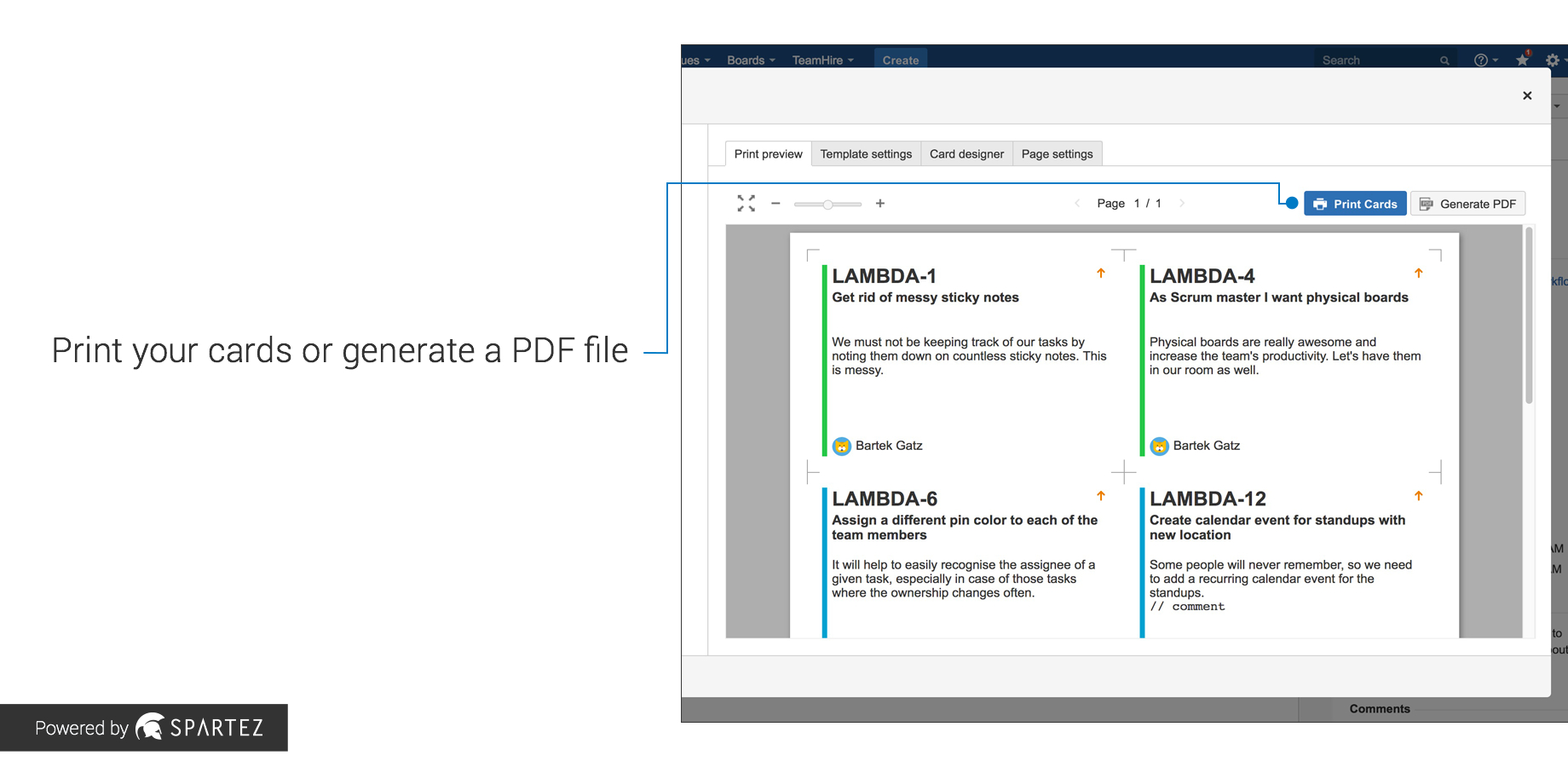 Agile Cards - Print Issues From Jira | Atlassian Marketplace Inside Agile Story Card Template