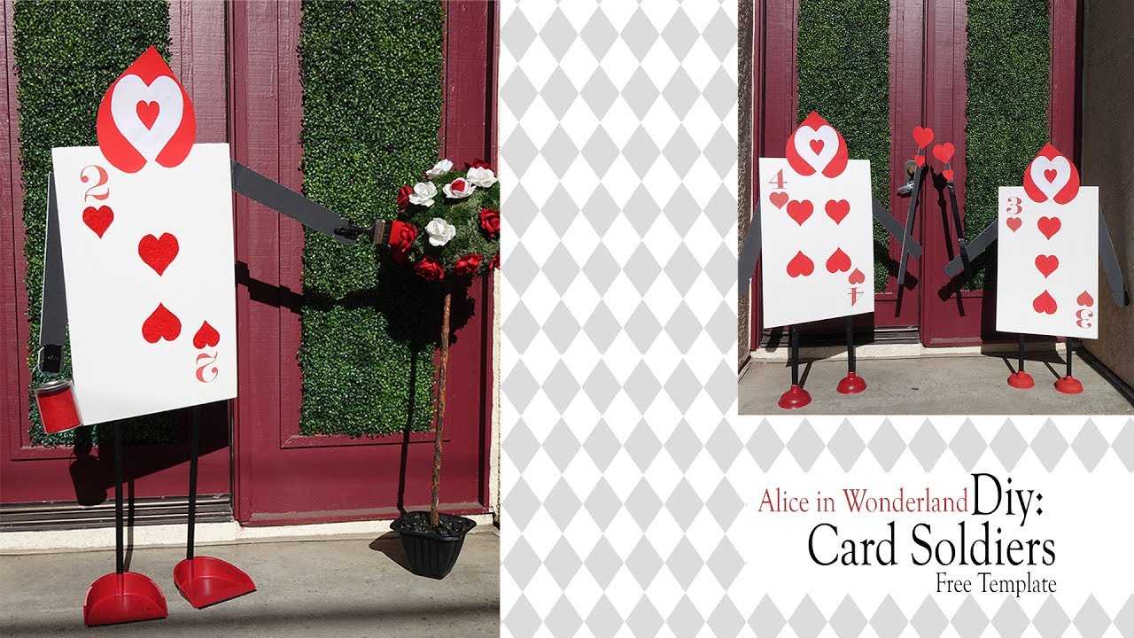 Alice In Wonderland Diy / Queen Of Heart Card Soldiers Pertaining To Alice In Wonderland Card Soldiers Template