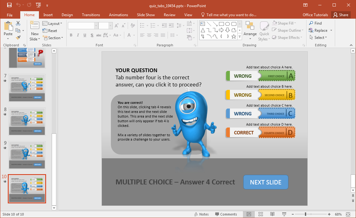 Animated Powerpoint Quiz Template For Conducting Quizzes With Regard To Trivia Powerpoint Template