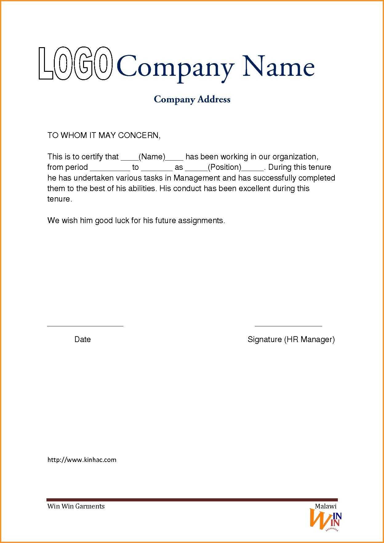 Apply For Experience Letter Format – Empathy Statements In Within Template Of Experience Certificate
