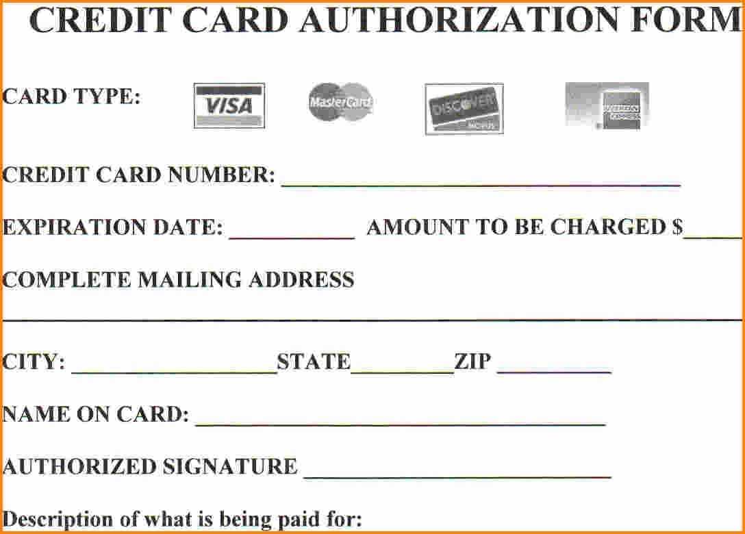 Are You At Risknot Using Credit Card Authorization Forms Throughout Credit Card Authorization Form Template Word