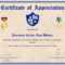 Army Certificate Of Appreciation Template Within Army Certificate Of Achievement Template