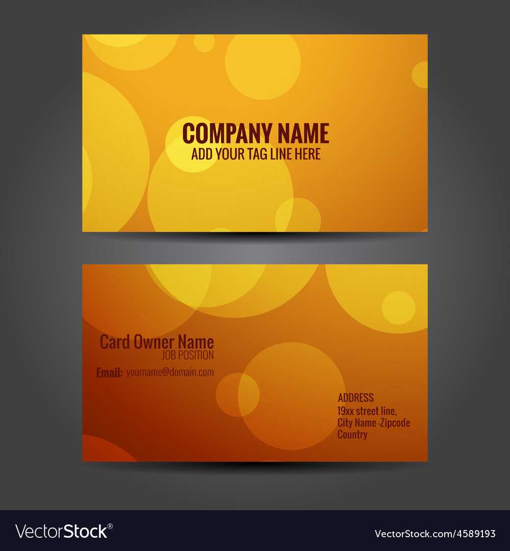 Attractive Business Card Template Throughout Advertising Card Template
