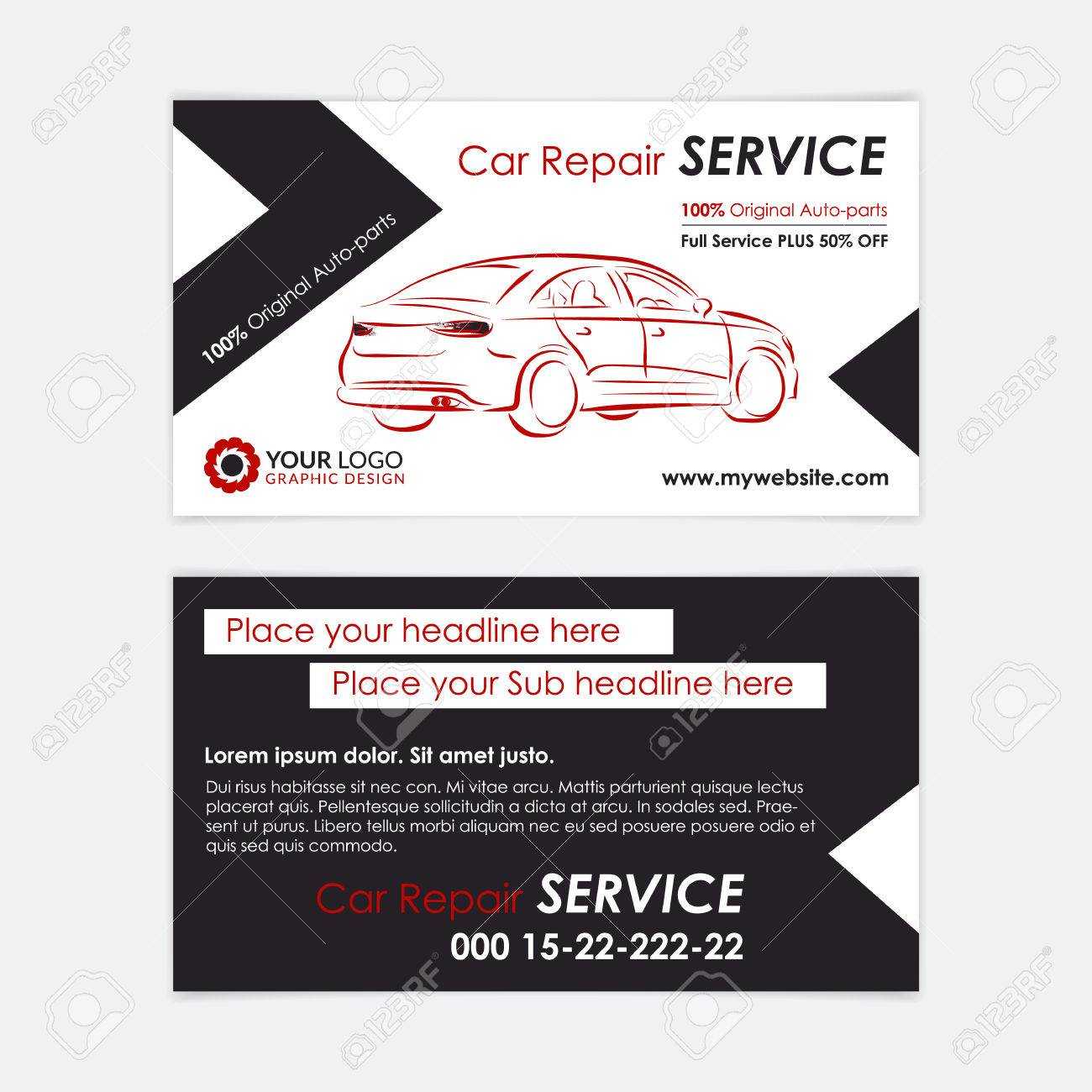 Auto Repair Business Card Template. Create Your Own Business.. Within Automotive Business Card Templates