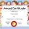 Award Certificate For Kids – Beyti.refinedtraveler.co With Regard To Spelling Bee Award Certificate Template