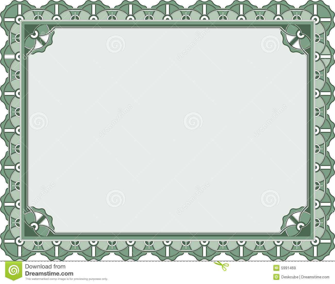 Award Certificate Template Stock Vector. Illustration Of Within Award Certificate Border Template