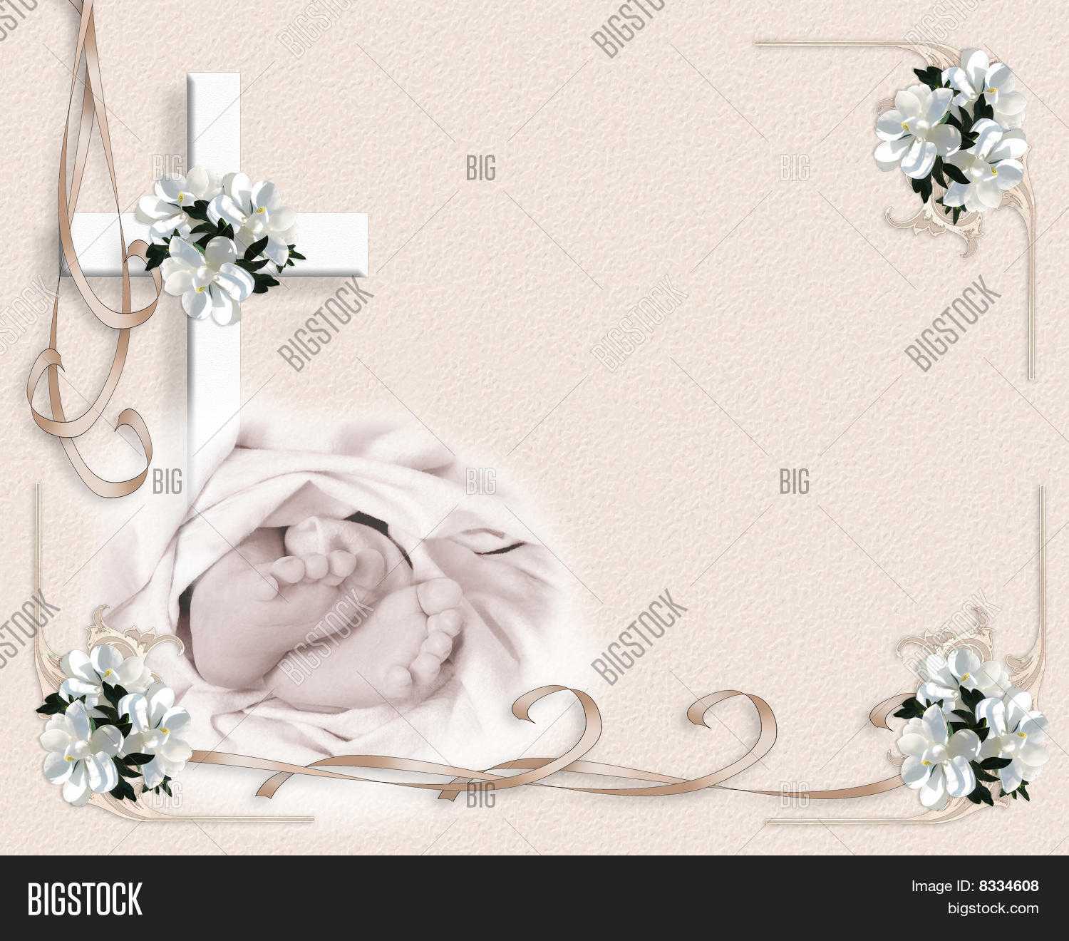 Baby Baptism Image & Photo (Free Trial) | Bigstock Pertaining To Free Christening Invitation Cards Templates