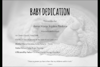 Baby Dedication Certificate Template For Word [Free Printable] throughout Baby Christening Certificate Template