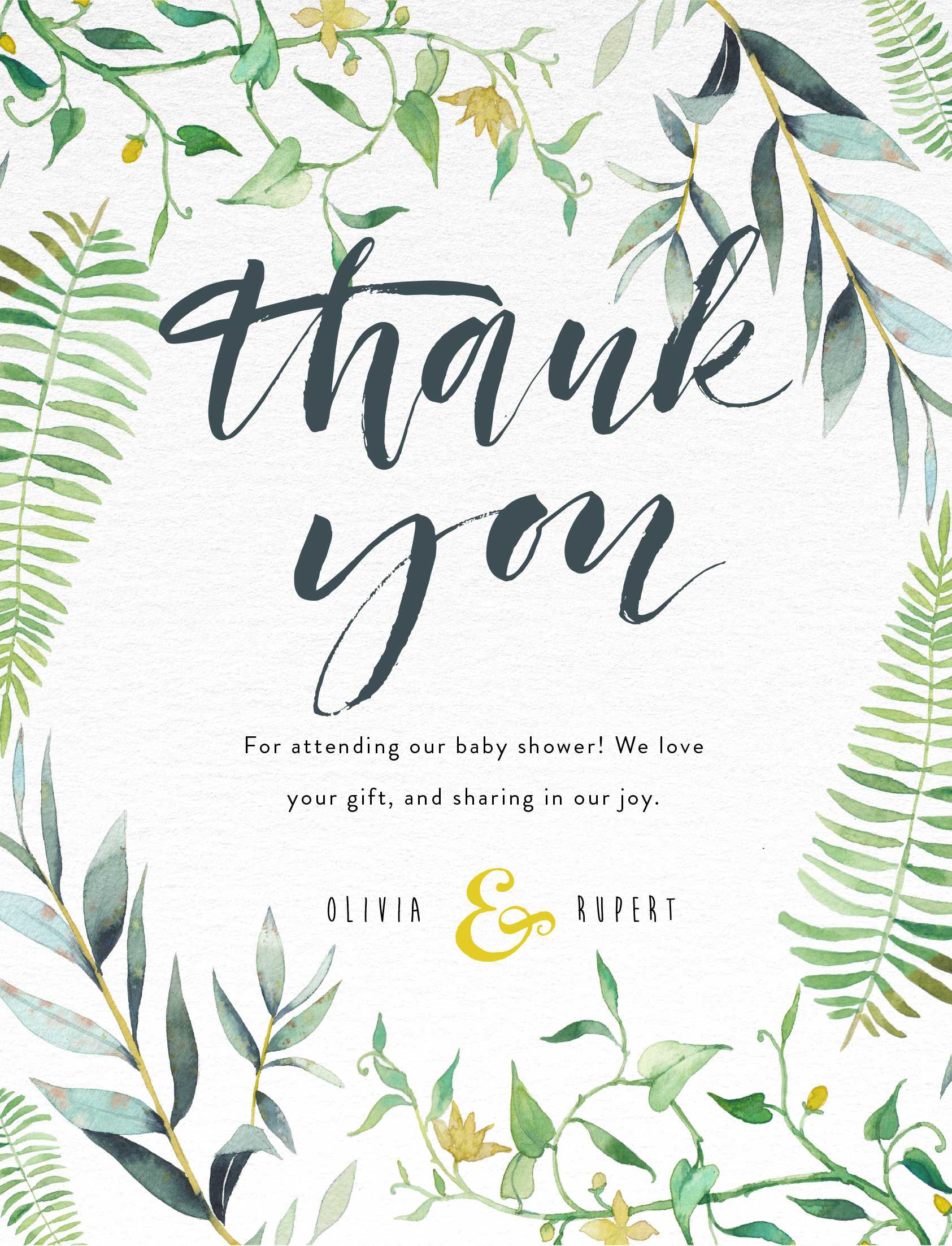 Baby Shower Thank You Cards | Paperlust Regarding Template For Baby Shower Thank You Cards