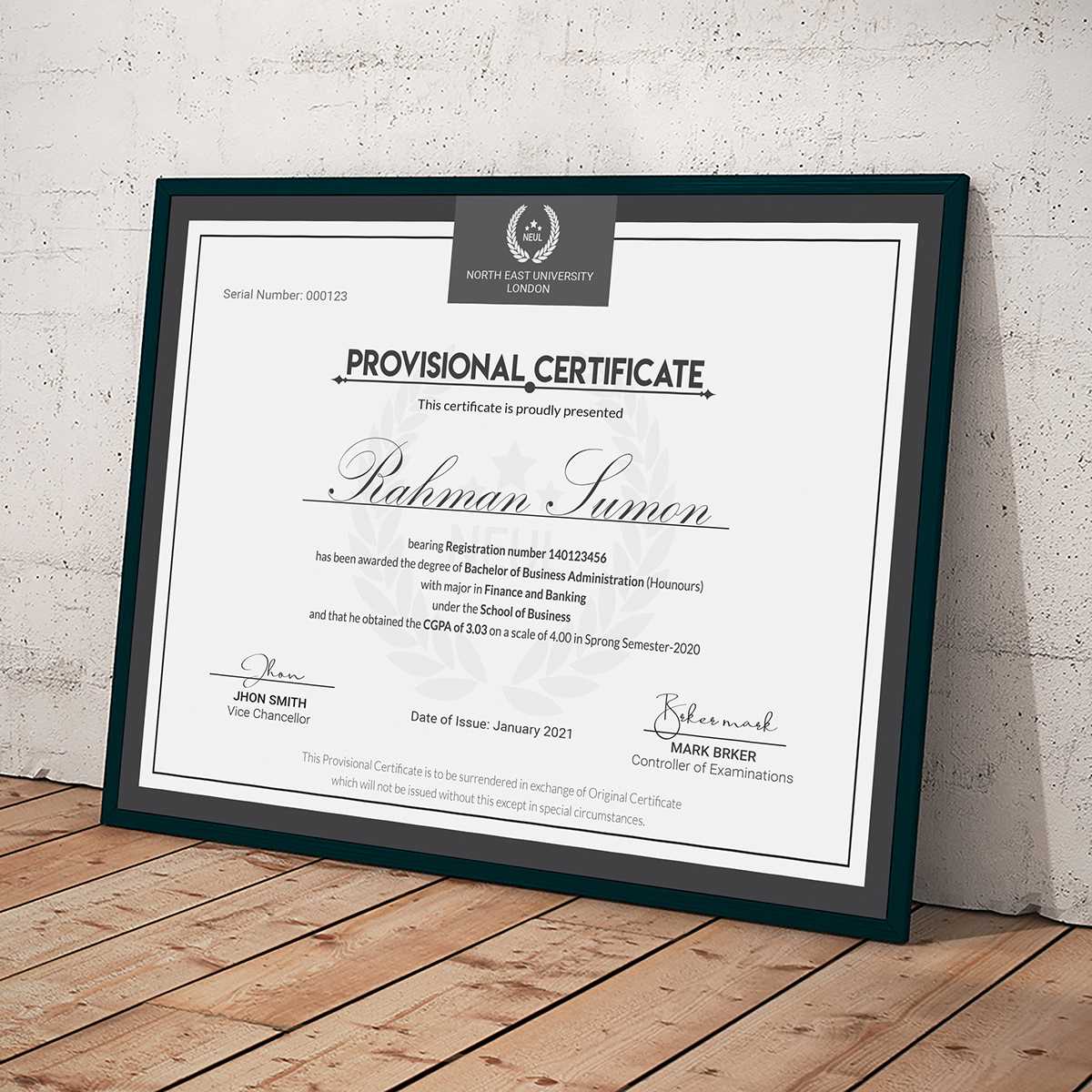 Bachelors Degree Certificates Templates – Ardusat For Novelty Birth Certificate Template