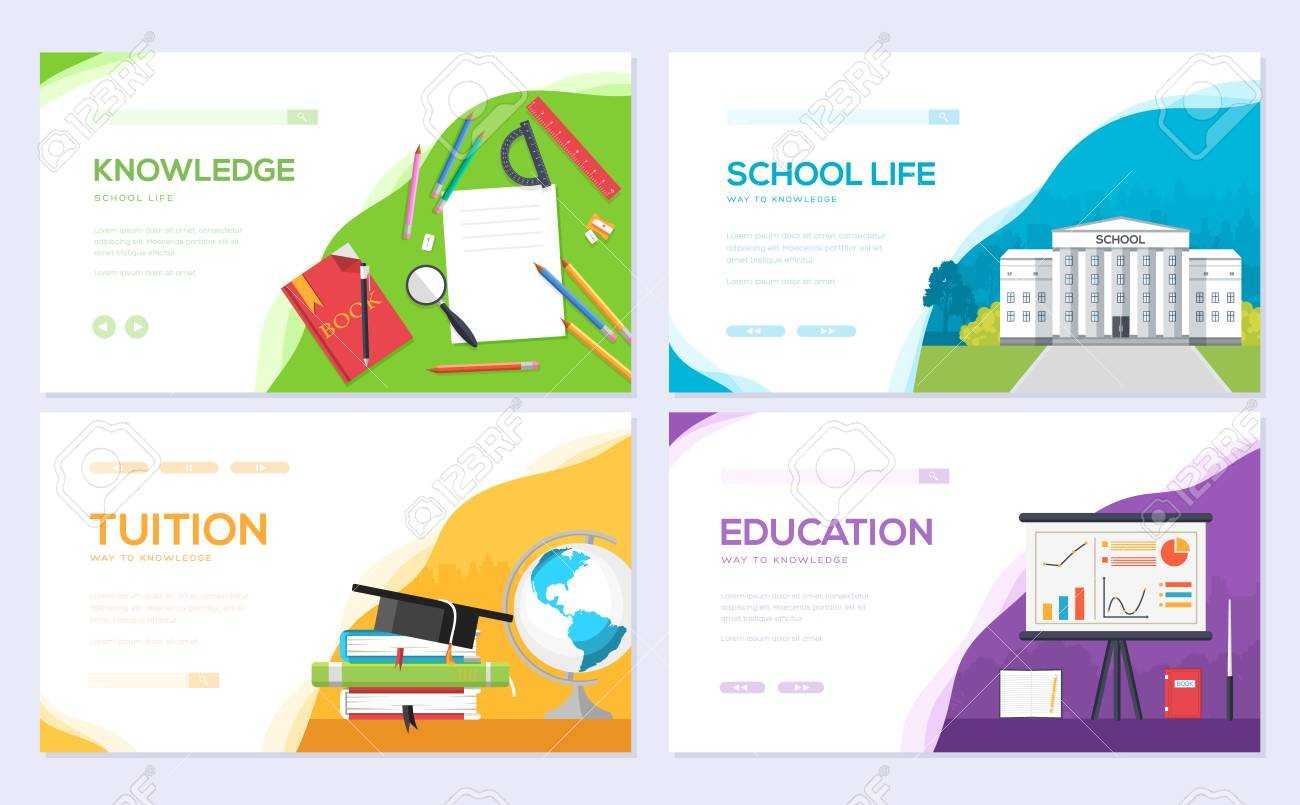 Back To School Information Brochure Card Set. Student Template.. For Student Brochure Template