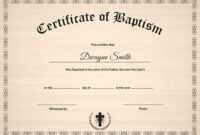 Baptism Certificate Template in Baptism Certificate Template Download