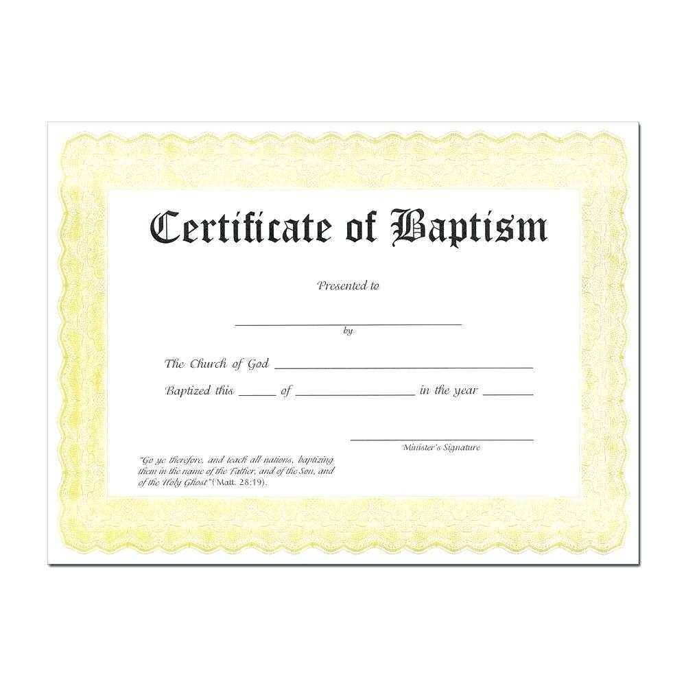 Baptism Certificate Template Word – Heartwork Inside Baptism Certificate Template Word