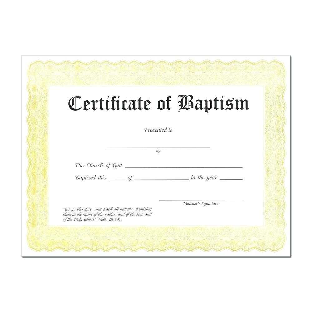 Baptism Certificate Template Word – Heartwork Throughout Baptism Certificate Template Download