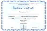 Baptism Certificate Template Word – Heartwork within Baptism Certificate Template Word