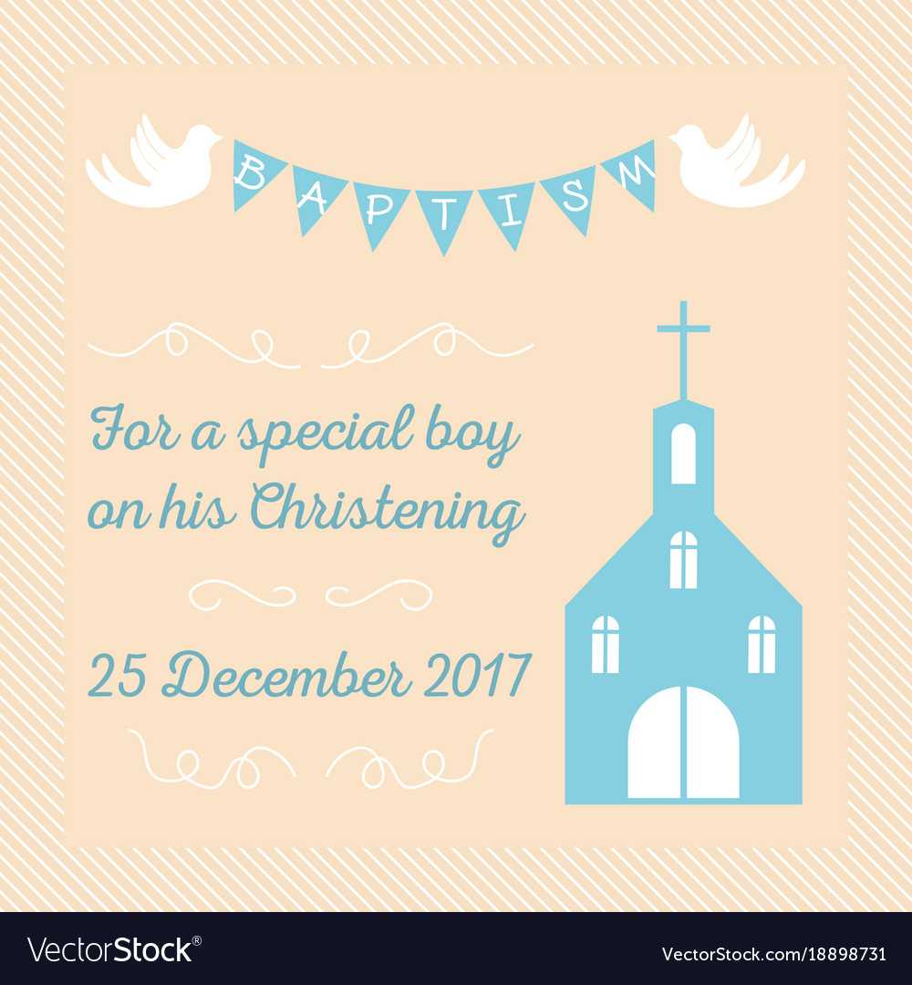 Baptism Invitation Template In Baptism Invitation Card Template