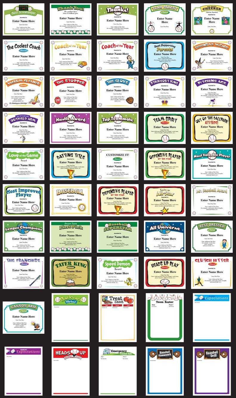 Baseball Certificates – Free Award Templates Throughout Softball Certificate Templates