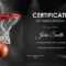 Basketball Participation Certificate Template For Basketball Certificate Template