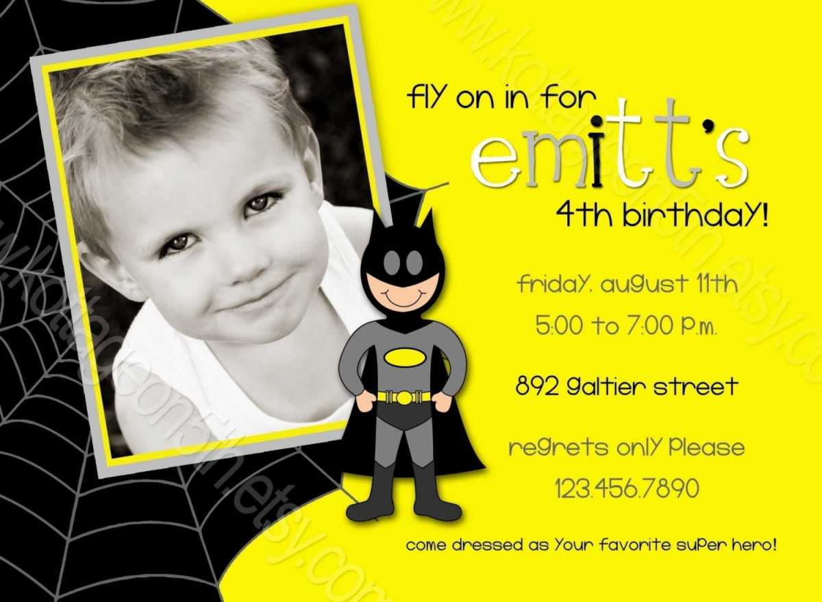 Batman Birthday Invitations Templates Ideas : Batman And For Batman Birthday Card Template