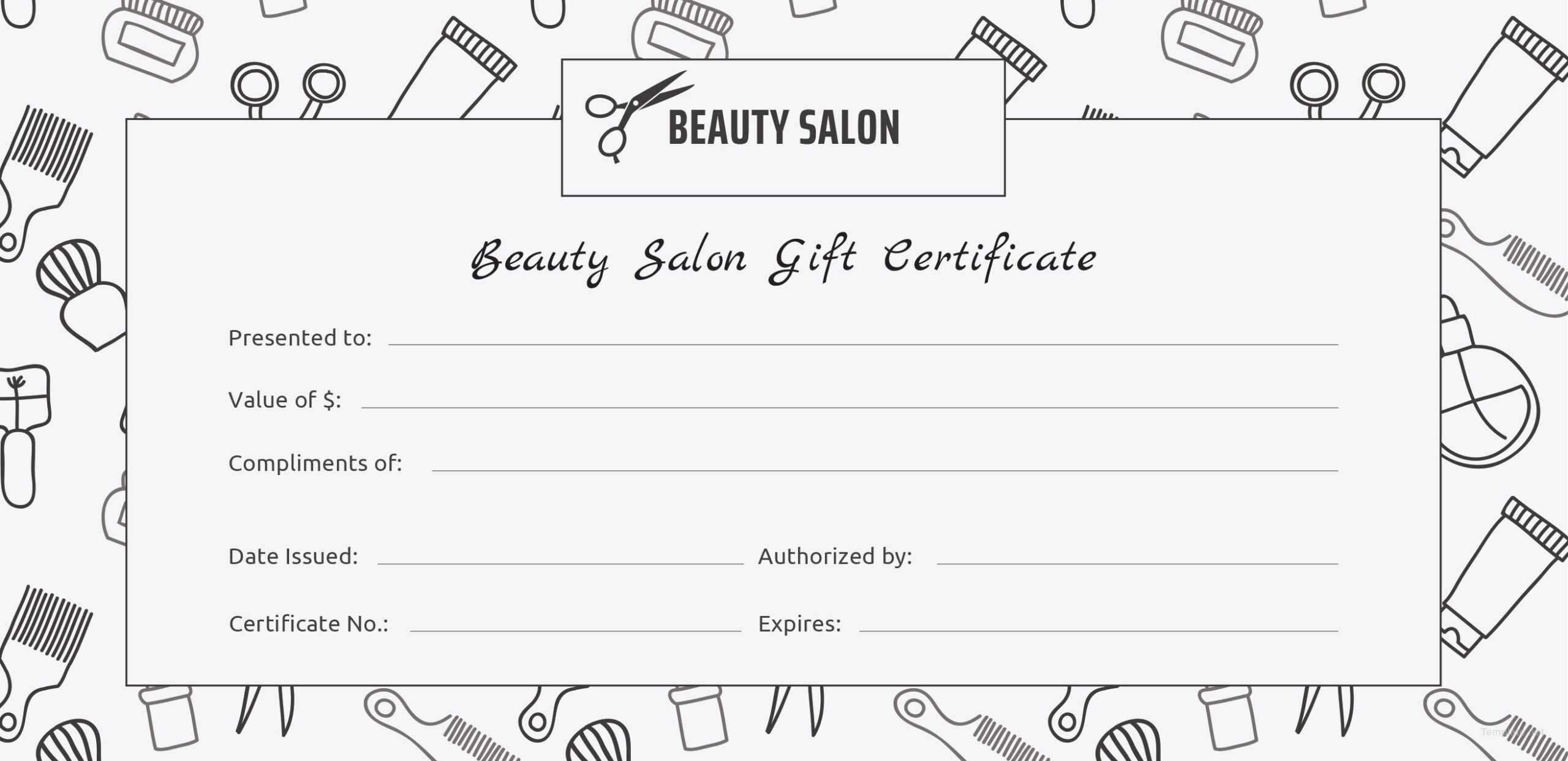Beautycounter Gift Certificate Template Inside Salon Gift Certificate Template