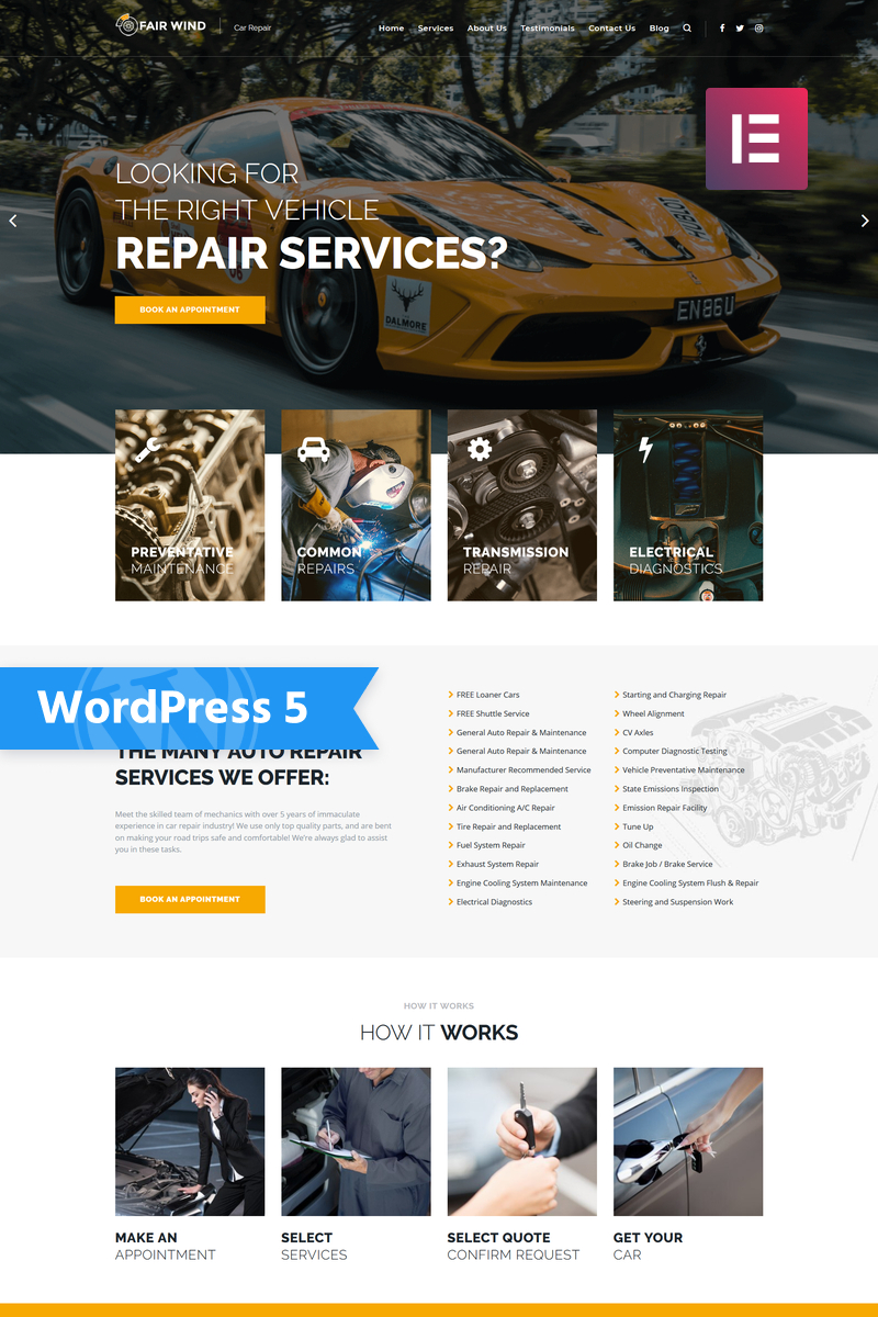 Best Selling Car WordPress Themes 2020 | Templatemonster With Automotive Gift Certificate Template