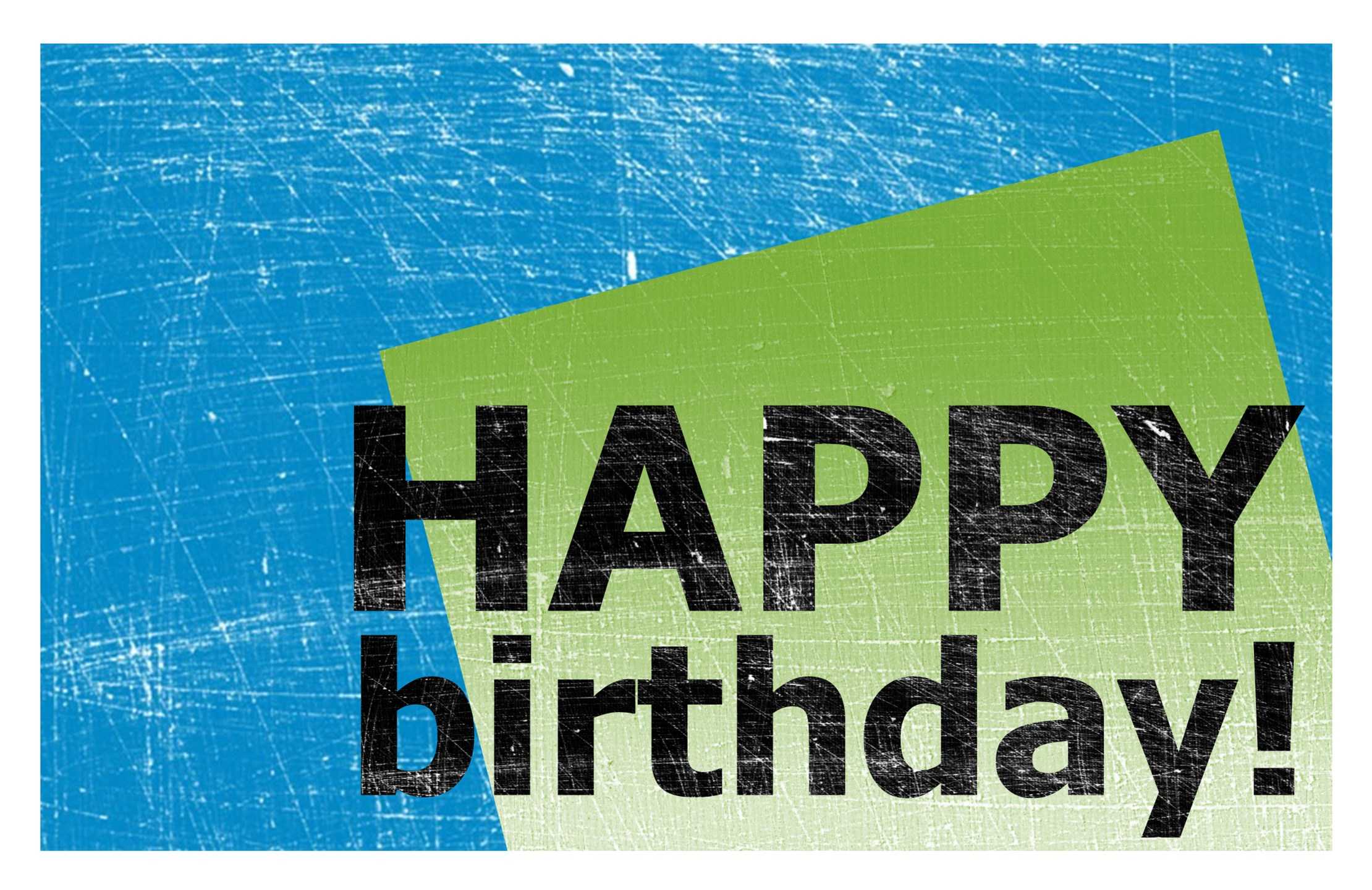 Birthday Card, Scratched Background (Blue, Green, Half Fold) Intended For Half Fold Greeting Card Template Word