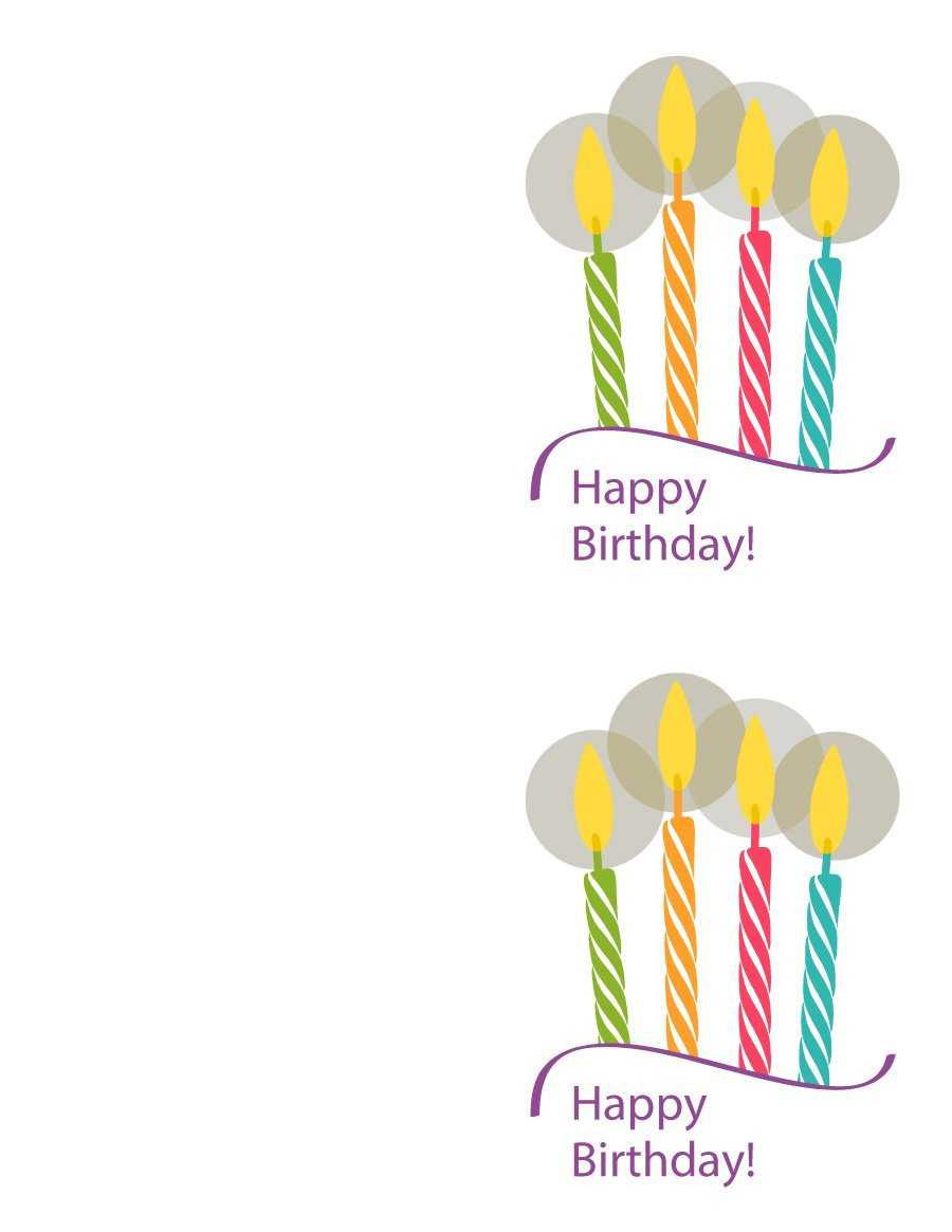 Birthday Card Template Printable – Beyti.refinedtraveler.co In Birthday Card Template Microsoft Word