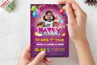 Birthday Party Invitation Card Design Psdpsd Freebies On for Photoshop Birthday Card Template Free