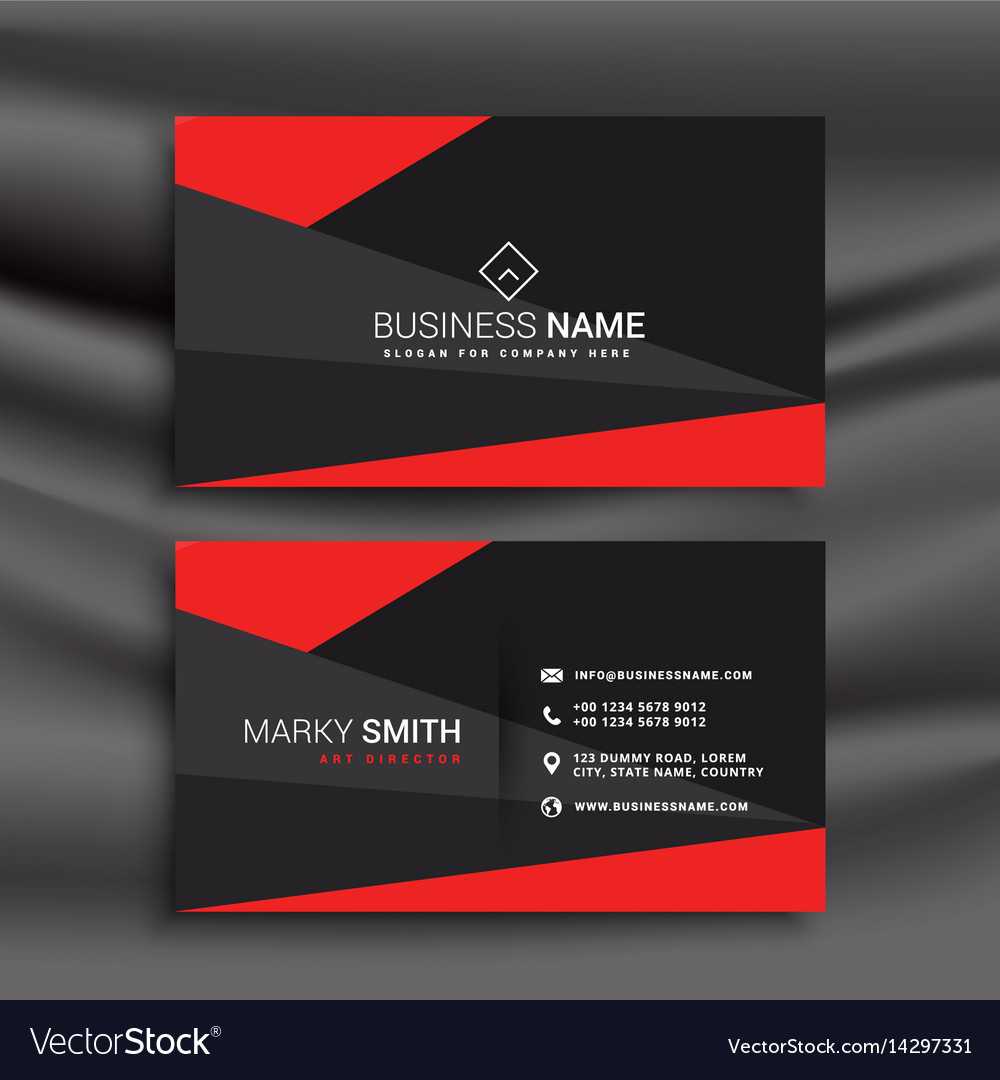 Black And Red Business Card Template With Throughout Google Search Business Card Template