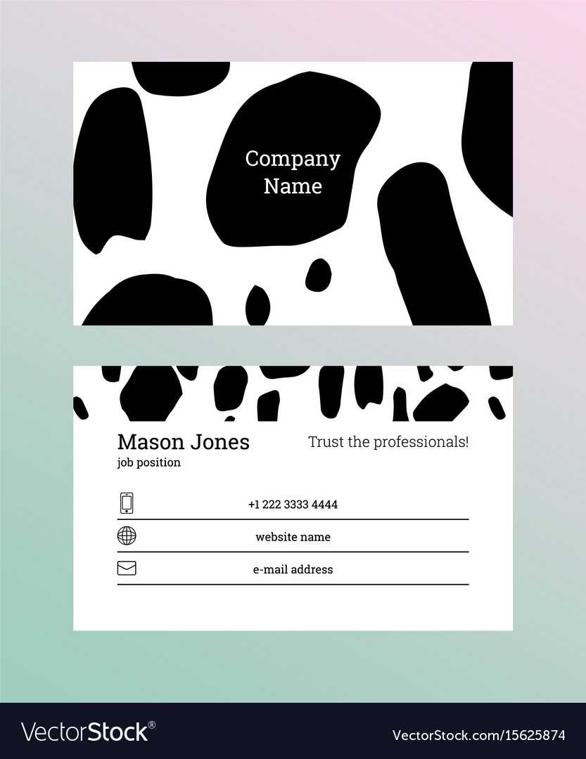 Black And White Business Card Template Intended For Black And White Business Cards Templates Free