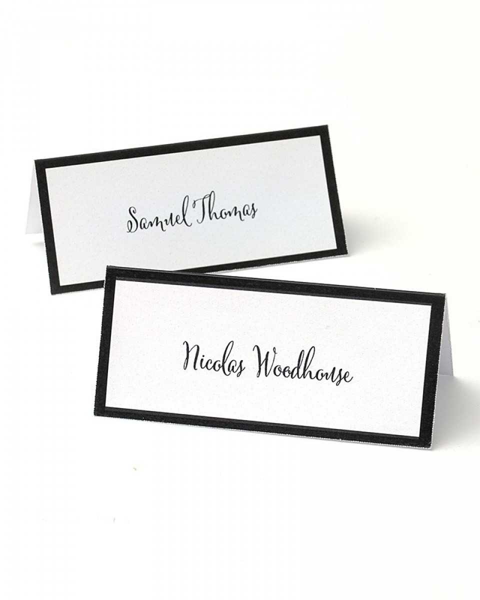 Black Border Printable Place Cards With Gartner Studios Place Cards Template