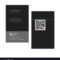 Black Elegant Name Card Template With Qr Code Within Qr Code Business Card Template