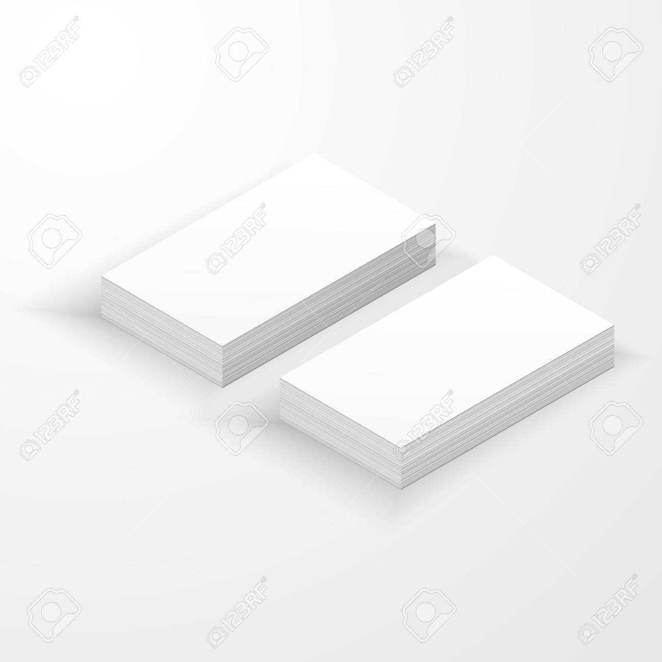 Blank Business Card Mockup Template Createdvector. Inside Plain Business Card Template