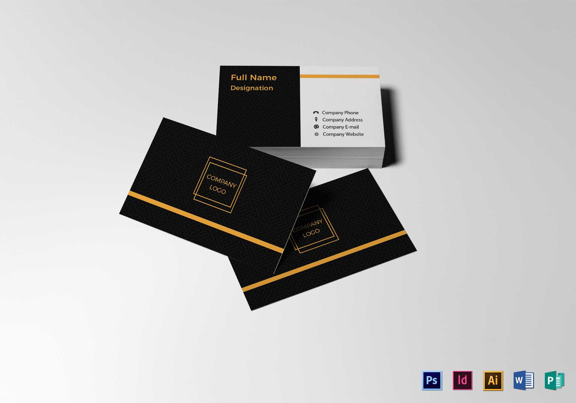 Blank Business Card Template In Plain Business Card Template