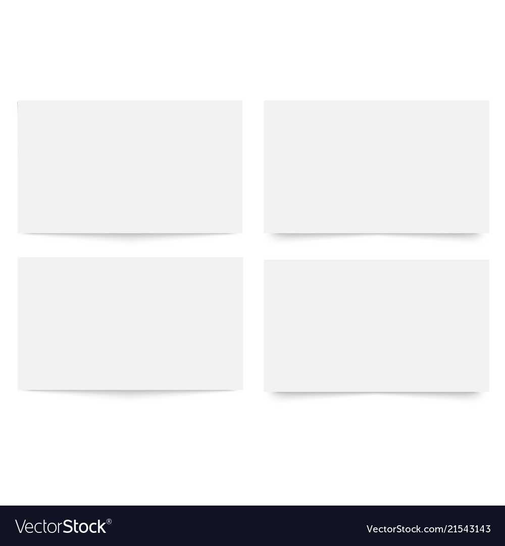 Blank Empty Business Card Template For Plain Business Card Template Word
