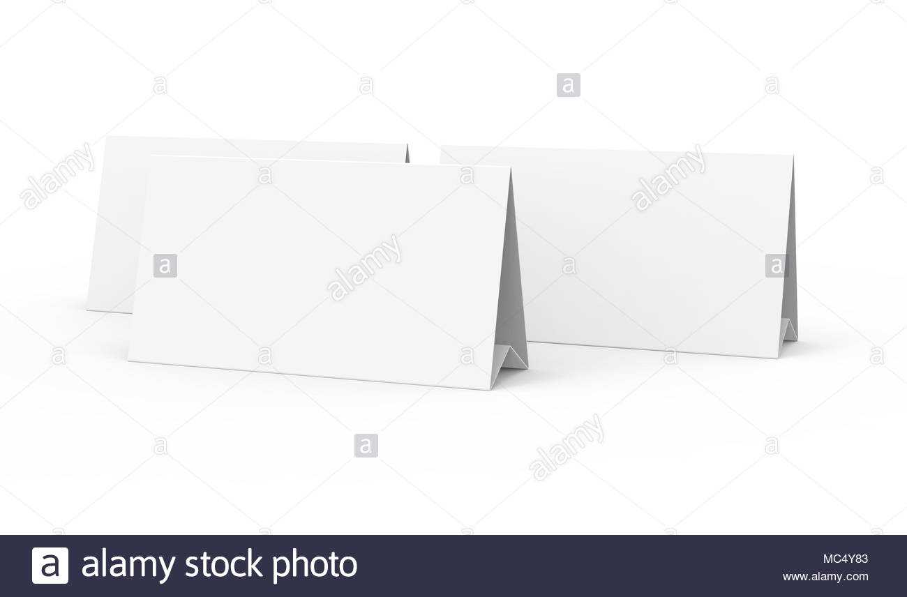 Blank Paper Tent Template, White Tent Cards Set With Empty Regarding Blank Tent Card Template