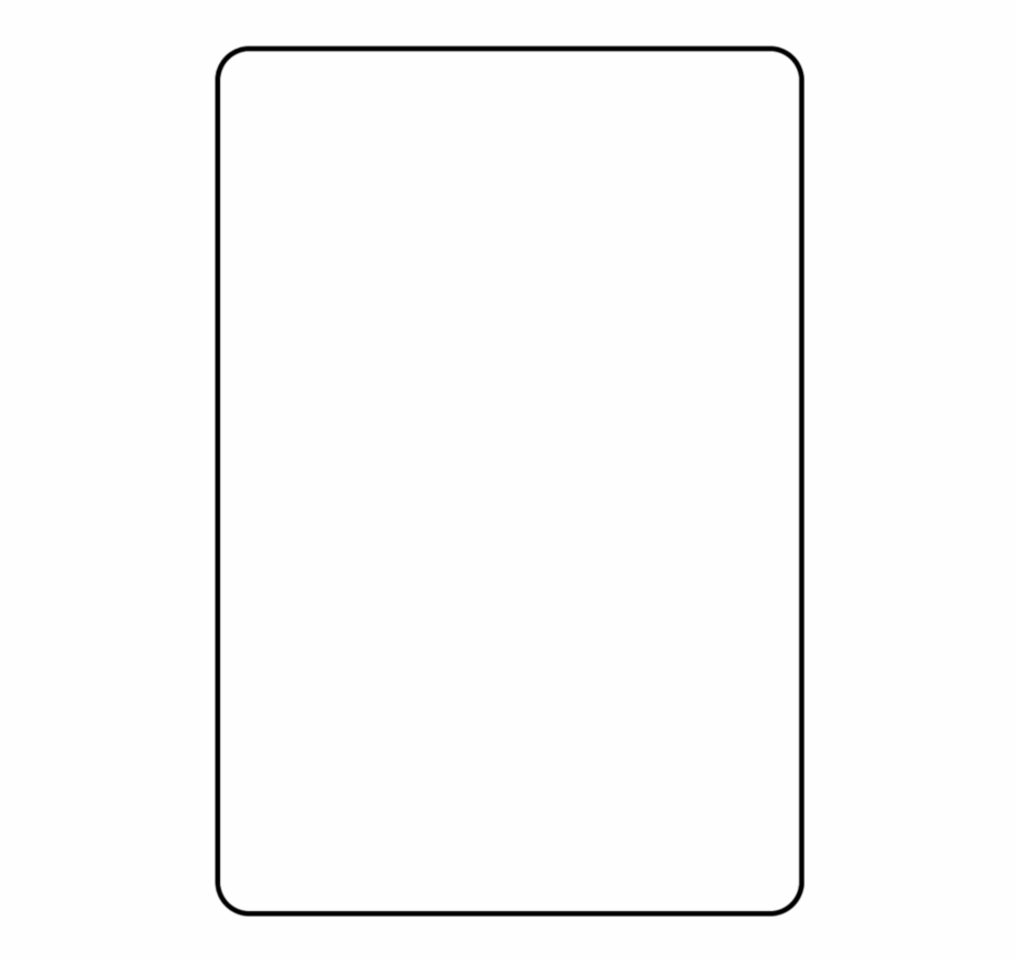 Blank Playing Card Template Parallel – Clip Art Library Intended For Template For Game Cards