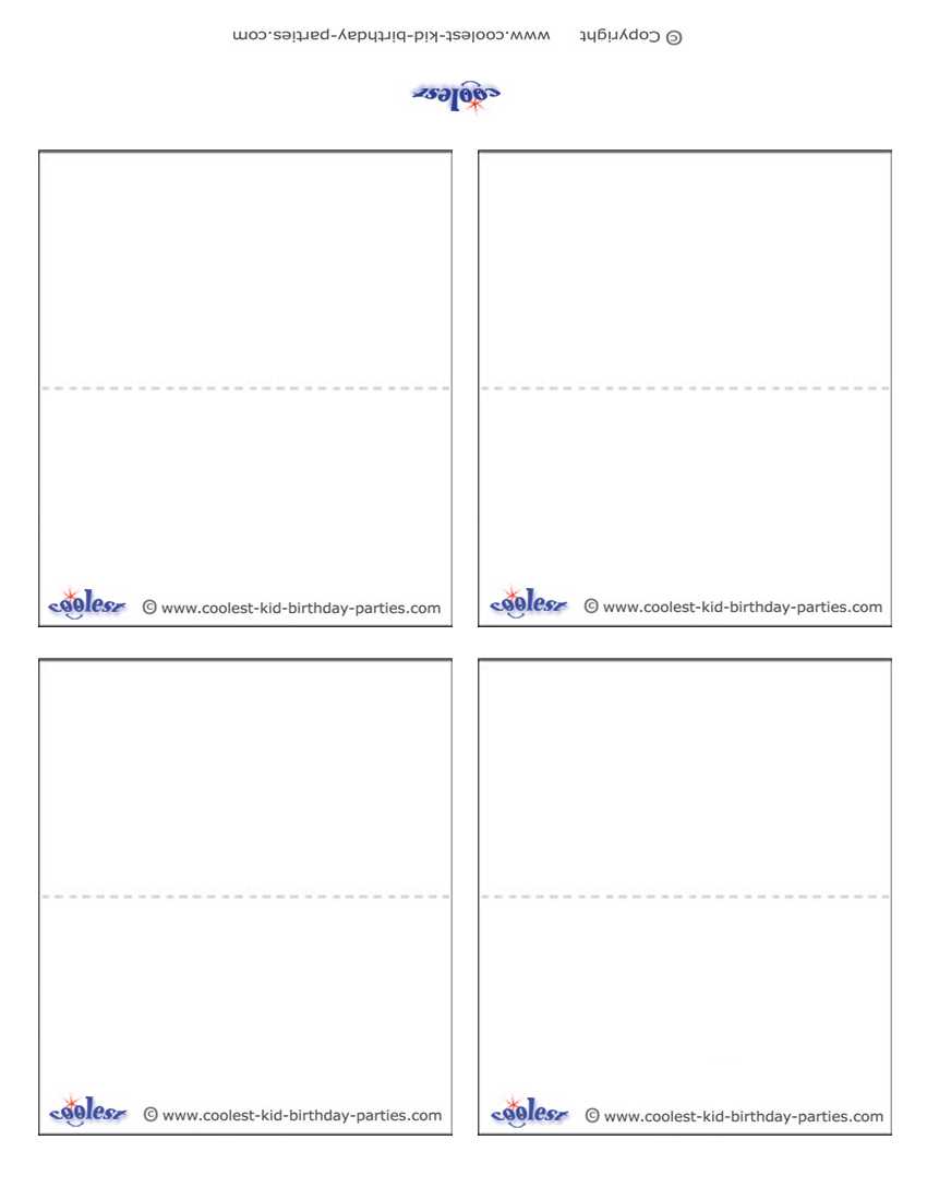 Blank Printable Place Cards Intended For Free Place Card Templates Download