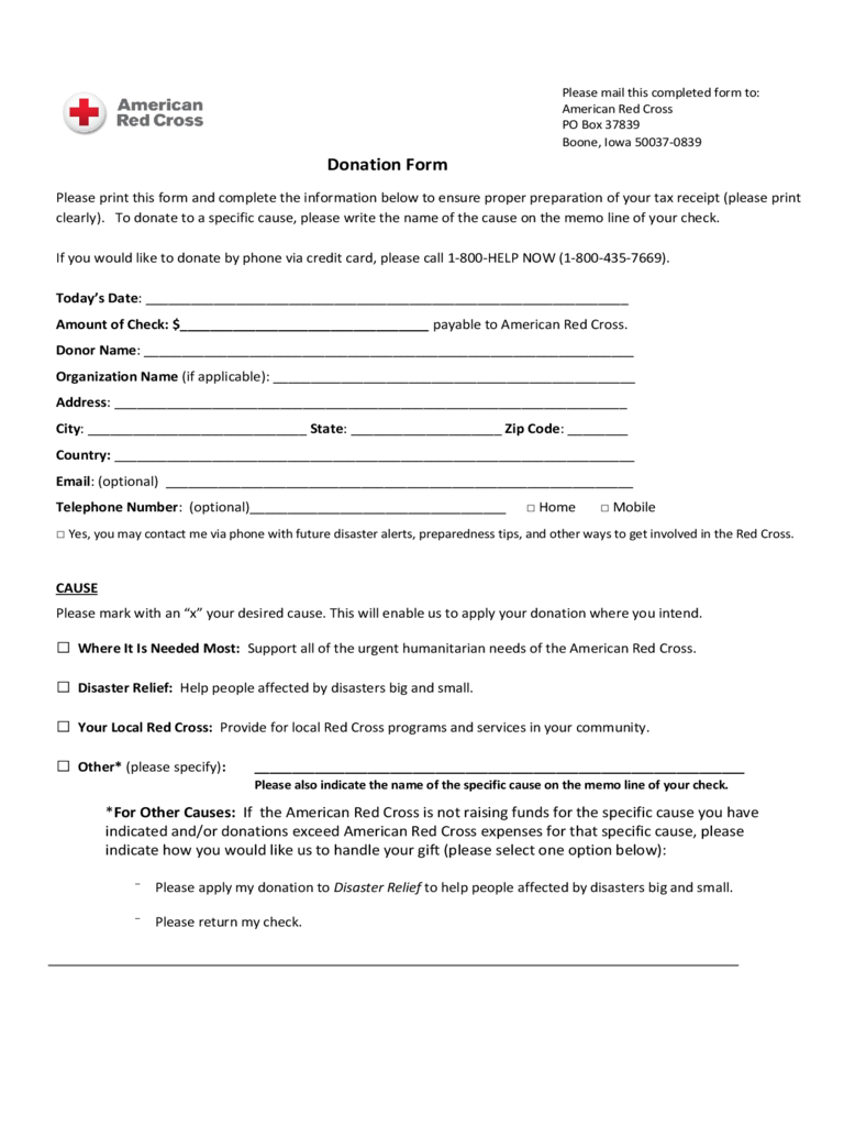 Blood Donation Form – 2 Free Templates In Pdf, Word, Excel Within Donation Card Template Free